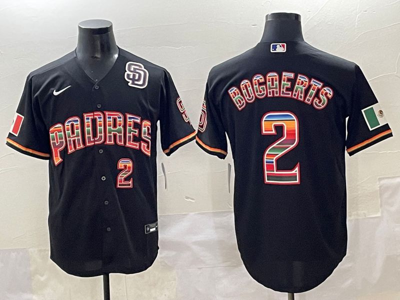 Men 2025 San Diego Padres #2 Bocaerts Black Game Nike MLB Jersey style 7